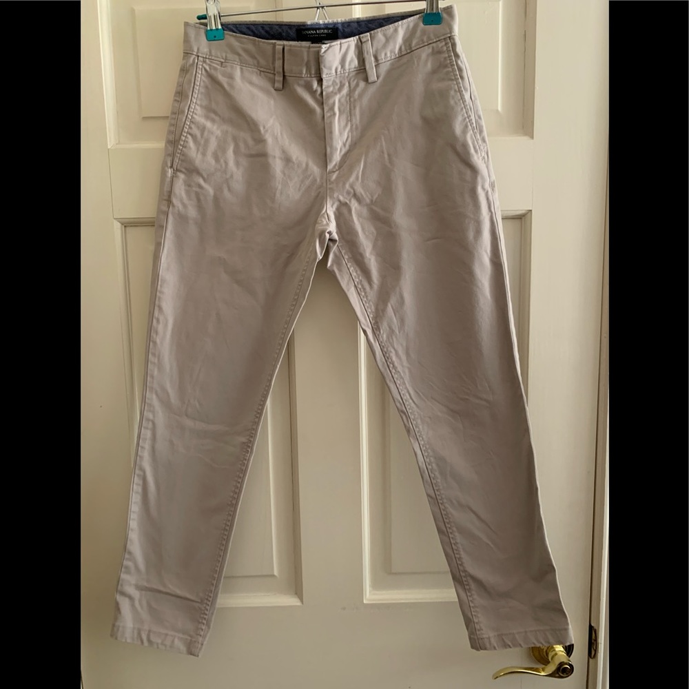 Banana Republic Fulton Khaki Chinos